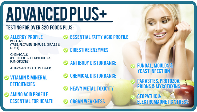 Allergy Screening. advanced plus very new